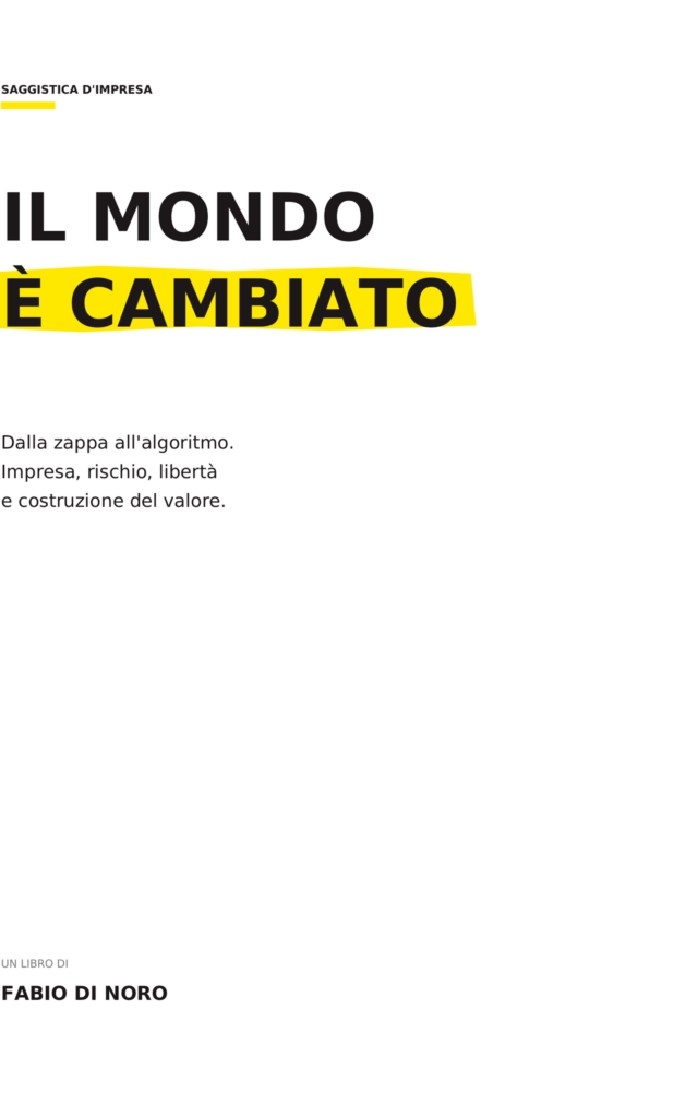 Copertina del libro Il mondo è cambiato di Fabio Di Noro