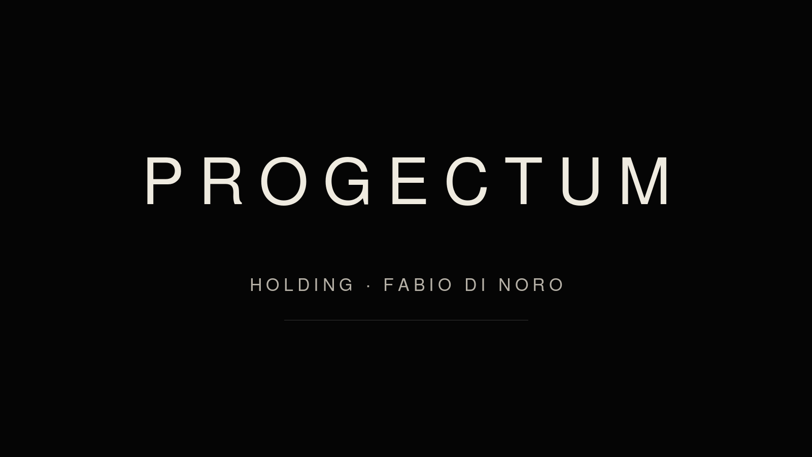 PROGECTUM · Holding Fabio Di Noro