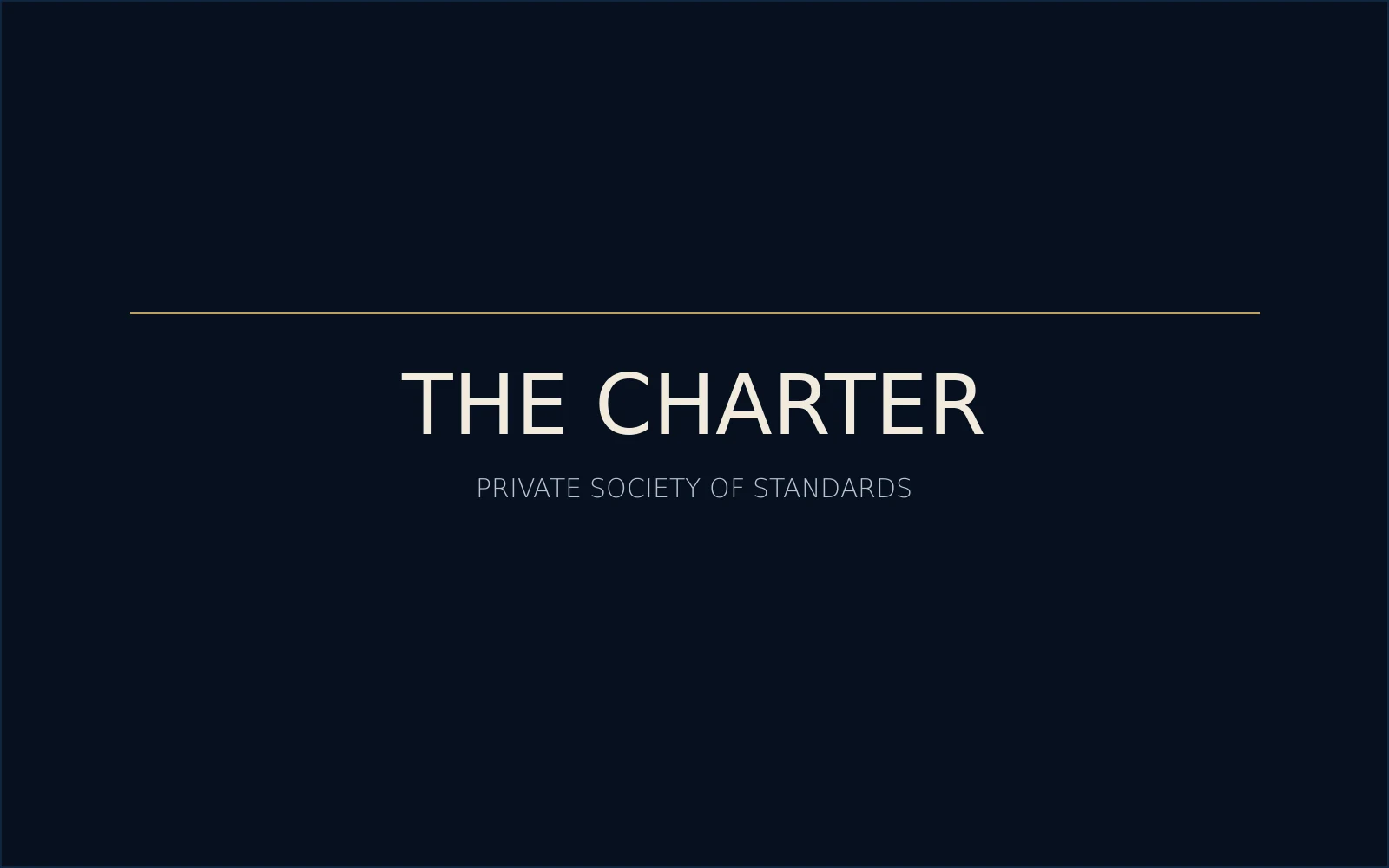 THE CHARTER